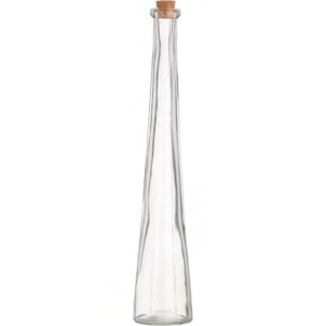 Home Made Glass Bottle with Cork Stopper - 250ml (32cm)
