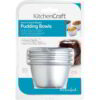 KitchenCraft Anodised Aluminium Mini Pudding Moulds 7.5cm