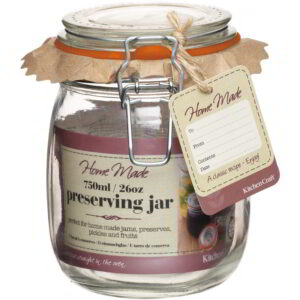 Home Made Deluxe Glass Preserving Jar 750ml (26oz)