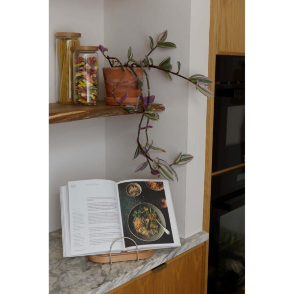 KitchenCraft Idilica Beech Wood Cookbook  Tablet Stand