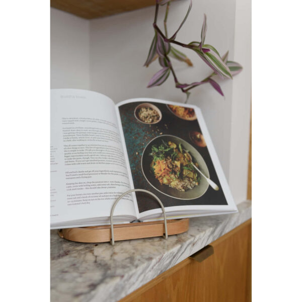 KitchenCraft Idilica Beech Wood Cookbook  Tablet Stand