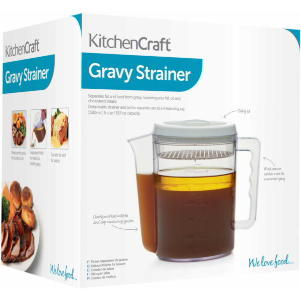 Rasva eraldamise kann plastik 1.5L KitchenCraft