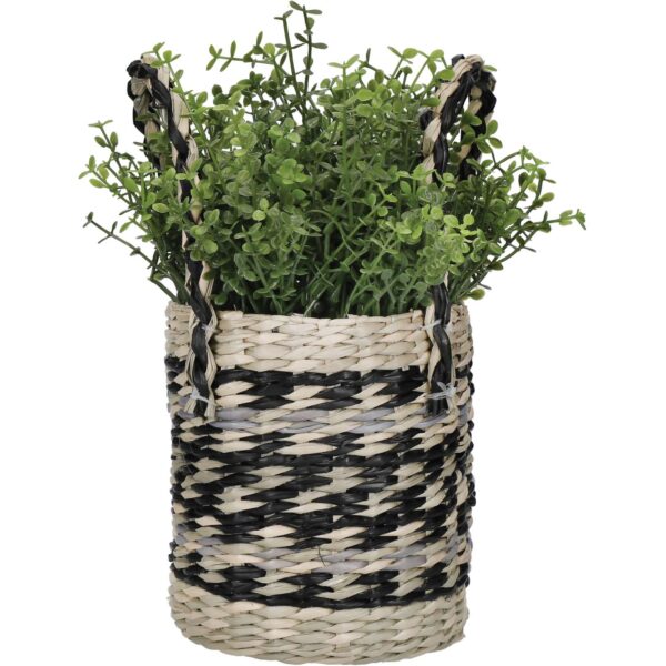 KitchenCraft Seagrass Planter with Handles. 11cm x 11cm x 19cm