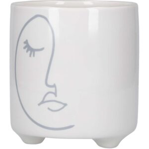 KitchenCraft Ceramic Abstract Face Planter