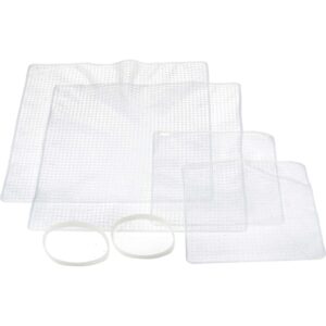 MasterClass Silicone Food Cover Set of 4 covers in two sizes - 15cm and 25cm