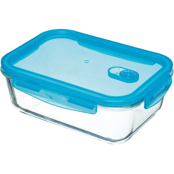 KitchenCraft Pure Seal Glass Storage Container Rectangular 1.8 Litres 23x17x9cm