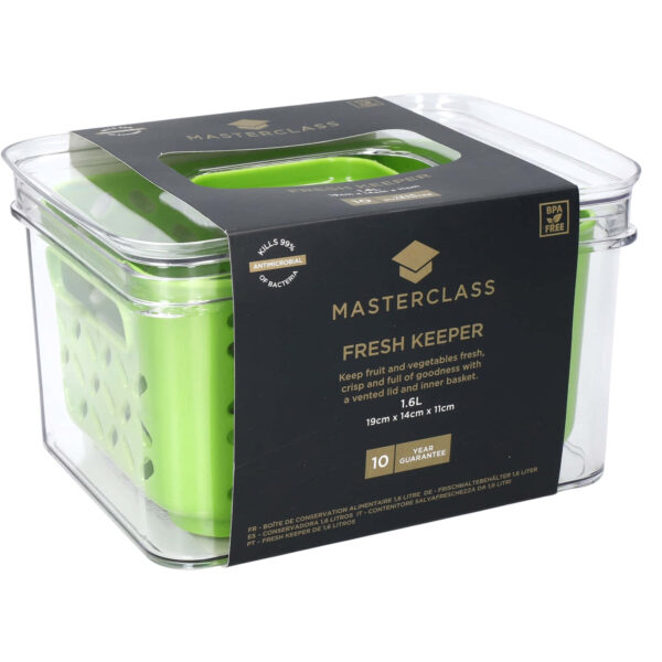 MasterClass Fresh Keeper Food Storage Containers Rectangular 1.6 litres