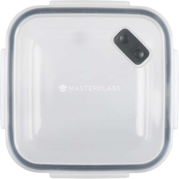 MasterClass Recycled Eco Snap Food Storage Container Square 1.4Litre