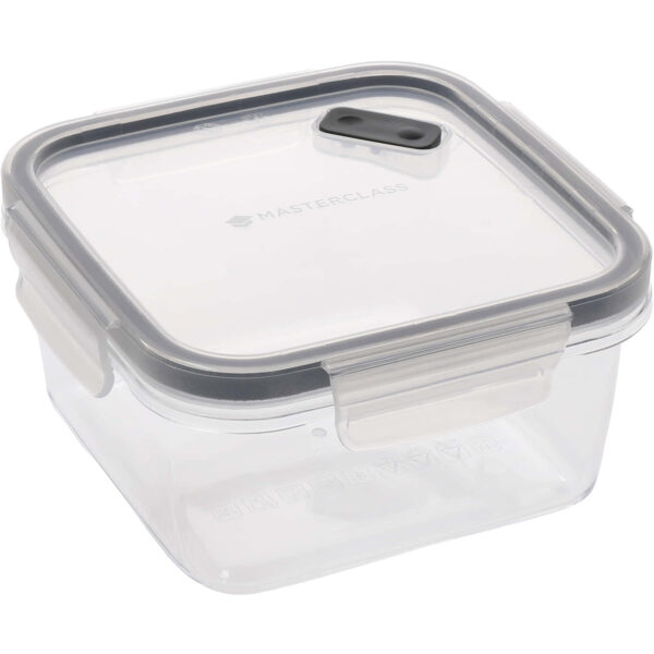 MasterClass Recycled Eco Snap Food Storage Container Square 1.4Litre