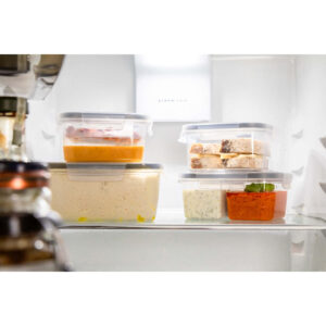 MasterClass Recycled Eco Snap Food Storage Container with Removable Divider 800 ml