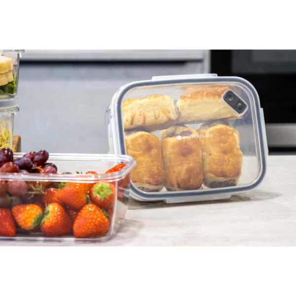 MasterClass Recycled Eco Snap Food Storage Container Rectangular 800ml