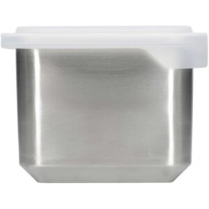 MasterClass 500ml All-in-One Stainless Steel Food Storage Dish. 11cm x 15.5cm x 5.5cm