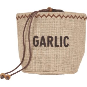 Natural Elements Hessian Garlic Preserving Bag