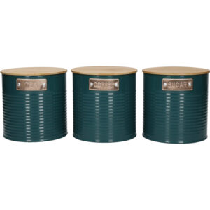 KitchenCraft Storage Canisters Teal 3 Pieces