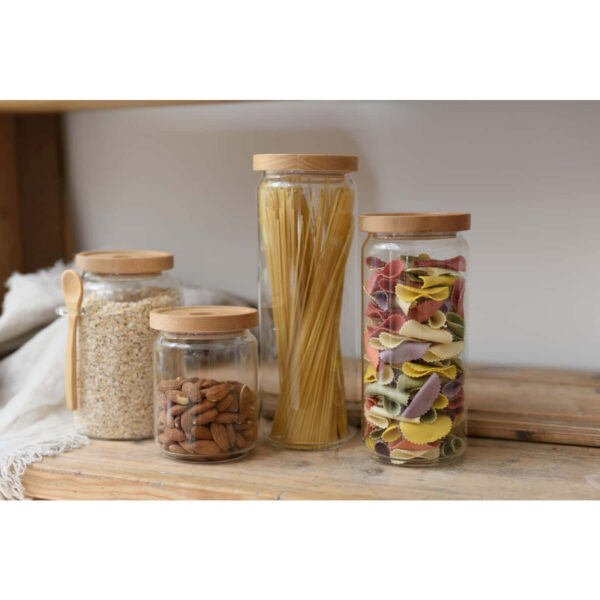KitchenCraft Idilica Glass Storage Jar 1 Litre