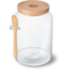 KitchenCraft Idilica Glass 1.2 Litre Storage Jar with Spoon