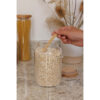 KitchenCraft Idilica Glass 1.2 Litre Storage Jar with Spoon