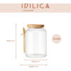 KitchenCraft Idilica Glass 1.2 Litre Storage Jar with Spoon