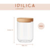 KitchenCraft Idilica Glass Storage Jar 500ml