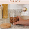 KitchenCraft Idilica Glass Storage Jar 500ml
