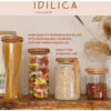 KitchenCraft Idilica Glass Storage Jar 500ml