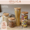 KitchenCraft Idilica Glass Storage Jar 500ml