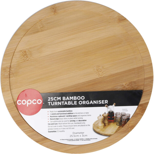 Copco Bamboo Turntable Organiser 25cm