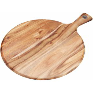 KitchenCraft Natural Elements Acacia Wood Round Serving Paddle 41x30cm