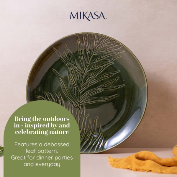 Mikasa Jardin Stoneware Round Serving Platter 35cm