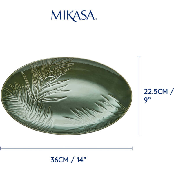 Mikasa Jardin Stoneware Oval Serving Platter 36cm