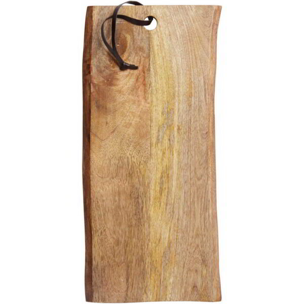 MasterClass Large Mango Wood Board Organic Rectangular 50x23x1.5cm