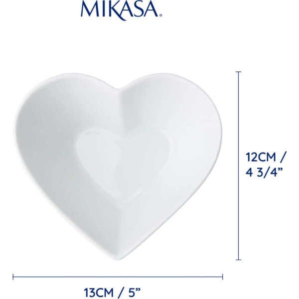 Serveerimisalus portselan 13cm süda 'chalk' Mikasa