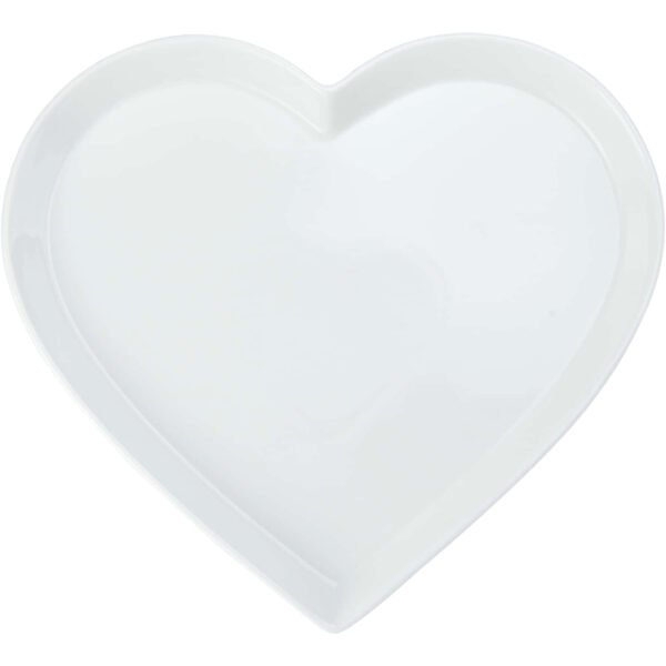 Mikasa Chalk Porcelain Heart Serving Platter 30cm