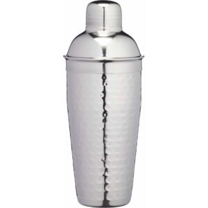 BarCraft 700ml Hammered Stainless Steel Cocktail Shaker