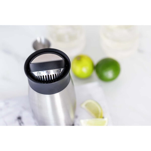 BarCraft Stainless Steel Flip Top Cocktail Shaker 450 ml