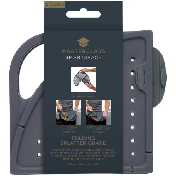 MasterClass Smart Space 30cm Silicone Folding Splatter Guard