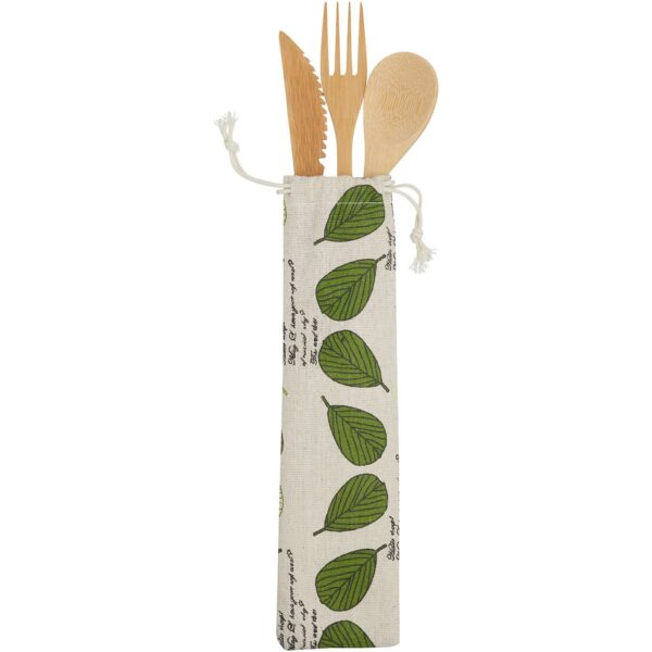 Natural Elements Eco-Friendly Bamboo Cutlery Set