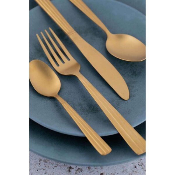 Mikasa 16pc Stainless Steel Cutlery Set Champagne