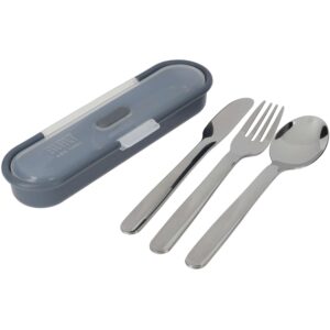 Built Stainless Steel Three Piece Cutlery Set with Portable Case