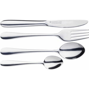 MasterClass Stainless Steel Four Piece Childrens Cutlery Set