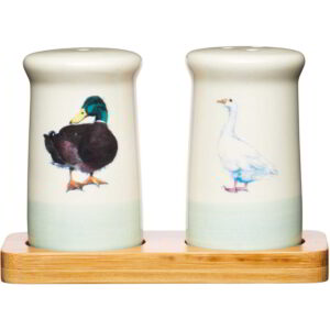 KitchenCraft Apple Farm Ceramic Duck and Goose Salt and Pepper Set