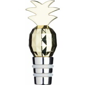 BarCraft Tropical Bottle Stopper Gold Pineapple