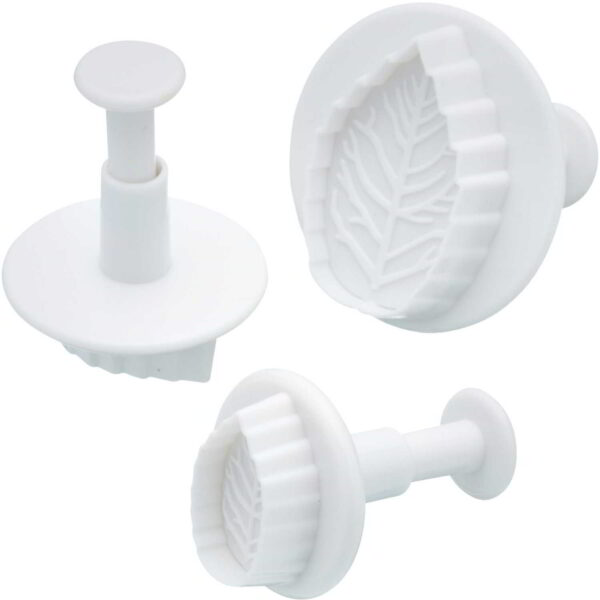 KitchenCraft Sweetly Does It Icing Cutters - Leaf Patterned Set of Three