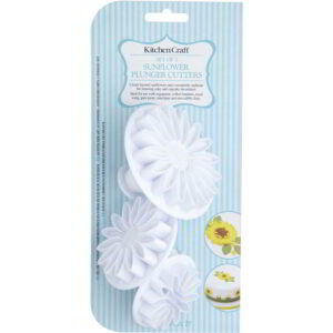 KitchenCraft Sweetly Does It Icing Cutters - Sunflower Patterned Set of Three