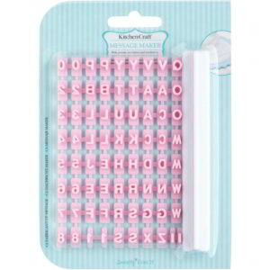 KitchenCraft Sweetly Does It Alphabet Message Maker 72 Piece Set