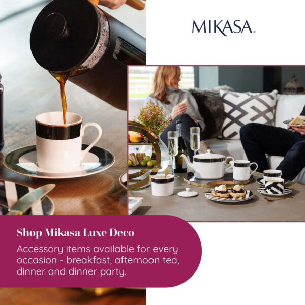 Mikasa Luxe Deco 2pc Sugar & Creamer Set
