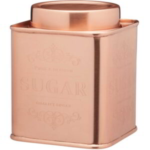 KitchenCraft Le'Xpress Stainless Steel Copper Finish Sugar Tin