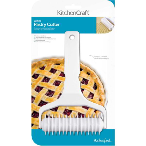 KitchenCraft White Lattice Pastry Roller
