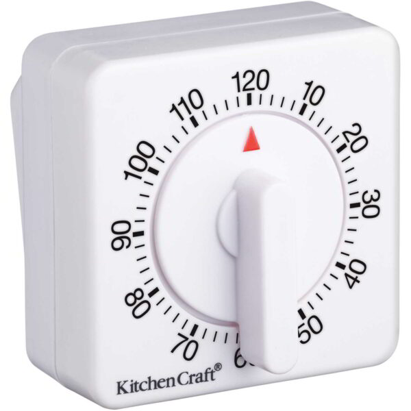 KitchenCraft Deluxe Half Round Wind-Up 120 Minute Timer