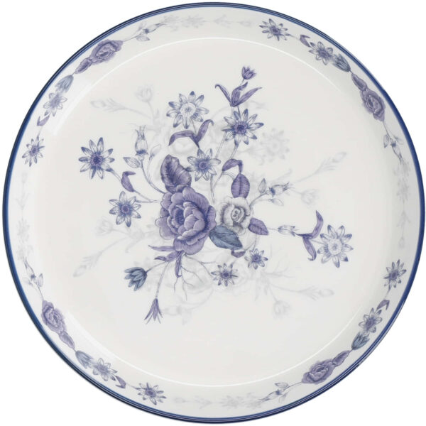 London Pottery Ceramic Blue Rose 20cm Plate